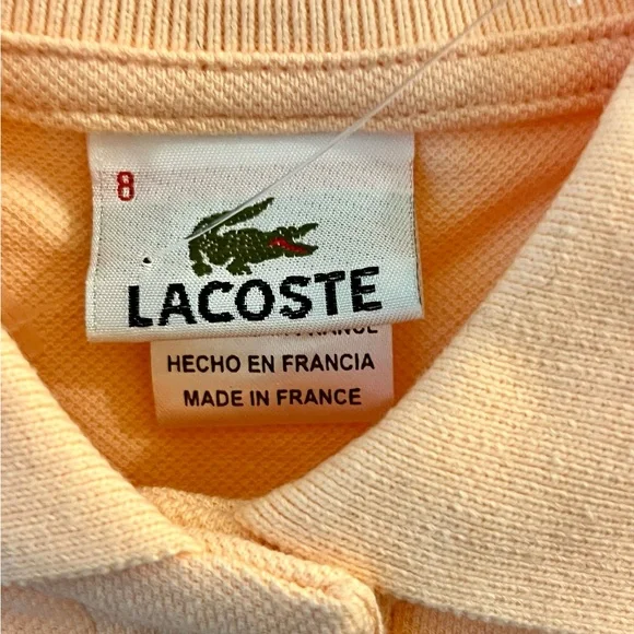 Lacoste women pique Peach Polo Shirt - Picture 3 of 8